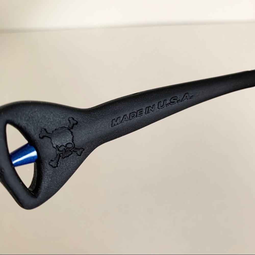 Vintage Oakley OG Pro racing jacket sunglasses in blue - Picture 7 of 16